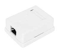 KIMISS Boîte de Montage en Surface Cat 6, Boîte de Jonction RJ45 pour le Câblage des Réseaux Ethernet- de Jonction d'information de Bureau Blindée 2 Pièces