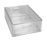 KIMISS Boîte de Rangement du Tiroir Empilable pour les Fournitures de Salle de Bain et de beauté - Organisateur Transparent Multifonctionnel pour le Maquillage, le Savon, le Dentifrice et Plus (6