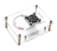 KIMISS Boîtier 3 avec Ventilateur de Refroidissement - Boîtier en Acrylique pour 2/3 Modèle B - Conception Transparente pour Une Protection Optimale