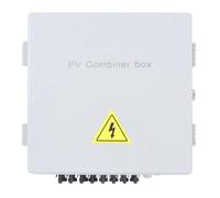 KIMISS Boîtier de Combinaison PV Haute Performance Disjoncteur Solaire CC à 8 Cordes avec Fusible de Courant Nominal 10 A pour Système d'énergie Solaire Hors Réseau, Module de Protection contre la