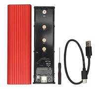 KIMISS Boîtier SSD M.2, Installation Gratuite USB C 3.1 NGFF Adapter Tool Protocol Red Mobile External Computer