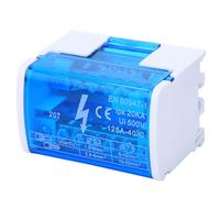 KIMISS Bornier de Rail DIN, 2 Niveaux, Courant Maximal 125A, pour