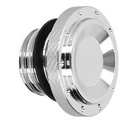 KIMISS Bouchon de Réservoir de Carburant de Rechange pour Moto BONNEVILLE T120 T100 Bobber Scrambler Thruxton - Couvercle de Remplissage d'huile élégant et étanche (Argent électrolytique)