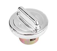 KIMISS Bouchon de Réservoir pour Scooter de Cyclomoteur GY6 Aluminium Argenté, Capuchon de Réservoir Universel, À Visser, Compatible avec Scooter