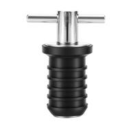 KIMISS Bouchon de Vidange de Bateau Bouchon de Bateau en Caoutchouc de Dalot 3/4 Po Poignée en T Conception Ergonomique Joint étanche Réglable 17-20 Mm avec Caoutchouc en Acier