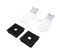 KIMISS Bouchon d'extrémité de Pare-Chocs de Camping-Car, Bouchon de Protection de Stockage de Tuyau D'égout carré de 4 Pouces pour Remorque de Voyage, Couvercle d'extrémité de