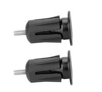 KIMISS Bouchons d'extrémité de Guidon en Alliage d'aluminium pour Vélos de Montagne et de Route, Capuchons de Barre de Vélo Verts avec un Design Léger (BLACK)