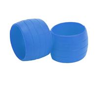 KIMISS - Boucles de Fixation de Ruban de Guidon de Vélo de Route, Sangle de Poignée en Silicone Anti S, Manchon de Protection pour Bord de Guidon Sécurisé (BLUE)