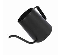 KIMISS Bouilloire à café Goutte à Goutte Précise avec Bec Long à Col de Cygne - Bouilloire à Col de Cygne en Acier Inoxydable Noir pour café et thé (350ML)