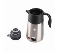 KIMISS Bouilloire électrique de Voiture 12 V, Chaudière à Eau de Voyage Portable pour café et thé | Tasse Chauffante en Acier Inoxydable de 1 300 Ml pour Voitures et Camions (voiture 12V)