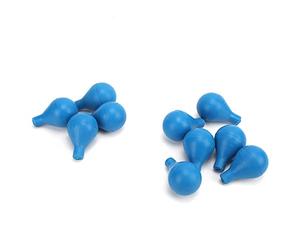 KIMISS Boules d'aspiration 10 Pièces pour Usage en Laboratoire, Ampoules en Caoutchouc pour Compte-Gouttes et Pipettes, Bleues-idéales pour la Décharge d'air et l'absorption de Liquide