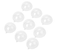 KIMISS Boules d'ornement Transparentes à Remplir - Boule d'arbre de Décoration en Plastique Bricolage, Facile à Utiliser pour Noël et la Décoration Générale, Lot de 20, 10 Cm (5