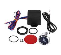 KIMISS Bouton Poussoir 12v Interrupteur à Bouton-Poussoir de démarrage de Moteur de Voiture Universel 12 V, LED Bleue
