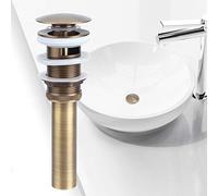 KIMISS Brass - Égoutter avec un évier DE Salle DE Bain Déborde - ACCESSOIRES DE SALLOGE ÉLÉGANT BASIN DOUBLE