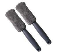 KIMISS Brosse pour Roue Brosse de Nettoyage de Jantes et Pneus 2pcs Microfibre Long Manche Ergonomique pour Voitures et Camions (Gray)