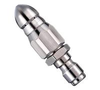 KIMISS Buzle à Jet de Nettoyage de Nettoyage de de Vidange à Haute Pression en Acier Inoxydable 1/4 de Pouce avec Connexion Rapide pour Un Rinçage de Tuyaux et Un Retrait de Blocage