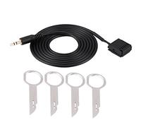 KIMISS Cable Auxiliair 6000CD Adaptateur de câble auxiliaire o 3,5 mm vers 12 Broches Câble Audio Voiture pour Voiture avec Outils d'extraction d’autoradio/Lecteur CD