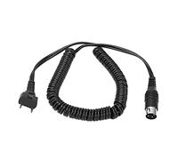 KIMISS Câble d'alimentation pour Perceuse à Ongles électrique, Accessoire de Manucure, Longueur 1,8 M, Disponible en 2 Couleurs, Alliage et Silicone (BLACK)