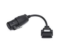 KIMISS Câble de Connecteur de Diagnostic OBD2, Adaptateur de Câble de Diagnostic OBD2 30Pin-16Pin 250mm/9.8in de Longueur de Remplacement pour Les Camions