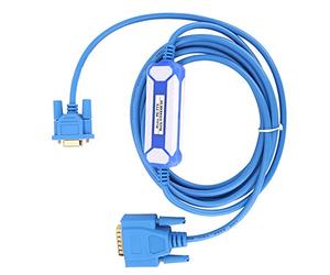 KIMISS Câble de Programmation PLC S5, Câbles USB Bleus Série PC TTY PVC 7 Broches 6ES5734 1BD20 avec Prise Isolée Plaquée Or