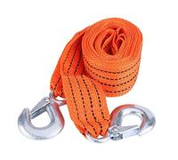 KIMISS Câble de remorquage, 4 mètres de, remorque de Voiture de 3 tonnes, câble de remorquage, Sangle de câble de remorquage avec Crochets, Outil de véhicule d'urgence