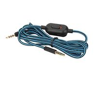 KIMISS Câble de Remplacement avec Contrôle du Volume en Ligne, Casque de Jeu en Cuivre sans Oxygène, Cordon D'écouteurs tissé et Interrupteur de Sourdine pour G Pro X G433