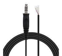 KIMISS Câble de Remplacement Bricolage, Cordon pour Casque D'hélicoptère Nexus U174 Adaptateur à Ressort U 174 U Connecteur Militaire