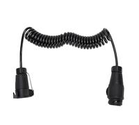 KIMISS Câble D'extension de Remorque 13 Broches à 7 Broches, Adaptateur de Câblage enroulé 9,84 Pieds, Connexion d'alimentation Plug and Play pour Camping-Cars, Remorques, éclairage des