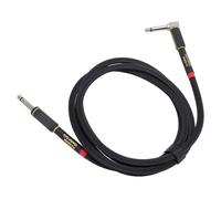 KIMISS Câble d'instrument 6,35 Mm à Angle Droit 1/4" Câble de Guitare 6, Pieds - électronique Flexible pour Basse électrique, Haut-parleur et Amplificateur