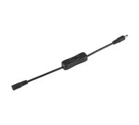 KIMISS Câble d'interrupteur Marche/arrêt en Ligne pour Bande Lumineuse LED, 5 Pièces, Connecteur d'alimentation DC 12V, Prise pour Bandes LED, Conception Plug and Play Simple (BLACK)