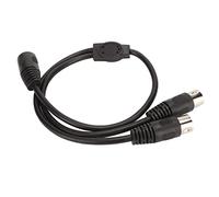 KIMISS Câble Séparateur à 5 Broches - 5pin Din Femelle à Double 5pin Din Mâle pour les Appareils MIDI, Câble y Flexible pour les Studios et le Son en Direct