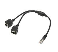 KIMISS Câble Séparateur Cat5 Rj45 Séparateur Ethernet 1 à 2 PVC Rj45 Câble Séparateur Ethernet 1 Mâle à 2 Ports Femelles Transmission Rapide Stable Câble Séparateur Cat5 Rj45 pour Modem