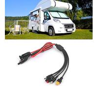 KIMISS Câble Solaire Connecteur XT60-câble d'extension de Panneau Solaire 4 en 1 pour Camping-Car et Centrales électriques Portables, Fil PV Robuste 30A