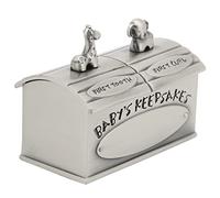 KIMISS Cadeaux de Fée des Dents pour Petits Enfants - Boîte à Souvenirs pour bébé, Style Européen, Résistance à la Rouille, Belle Apparence - Boîte à Dents de bébé (Couleur étain antique)