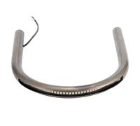KIMISS Cadre de Cerceau de Queue de Boucle de siège arrière pour Tube de Tuyau Plat de Style café Racer adapté pour avec Clignotant de Frein(175mm)
