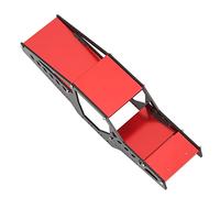 KIMISS Cadre de Voiture RC en Alliage d'Aluminium, Cage Roulante 1/24 RC, Pièces de Mise à Niveau pour SCX24 - Pièces de Mise à Niveau en Aluminium - Compatible avec Les Modèles Axiaux (Rouge)