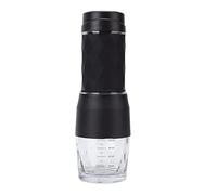 KIMISS Cafetière à Main Manuelle Portable - Café de Voyage Compatible avec Le café Moulu et Les Capsules - Pression de 18 pour Le infusé Frais en Déplacement (Black)
