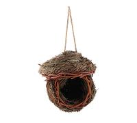 KIMISS Cage de Nid d'oiseau Tissée à la Main pour Perroquets, Hamsters et Petits Animaux de Compagnie-décor de Nidification de Feuilles de Cèdre avec Crochet pour Une Suspension Facile