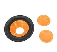 KIMISS Caisson de Basses Cône de Haut-Parleur en Papier, Diamètre Intérieur de 0.8 Pouces, Papier Durable avec Contour en Caoutchouc pour Haut-Parleur de 3 Pouces