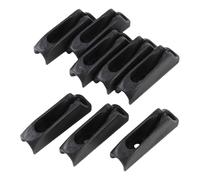 KIMISS Cale de Kayak Quick Grip Nylon Noir | Taquet de Corde 8 Pièces pour canoë, Canot, Pont d'amarrage de Yacht | Léger, Durable, Libération Rapide