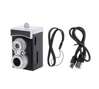 KIMISS Caméra CCD Rétro, Photo 8,6 MP, Vidéo 1080P, écran de 1,14 Pouces, Objectif Grand Angle de 120 Degrés, avec Batterie 300 MAh, pour la Photographie, Les événements de Voyage (Black)