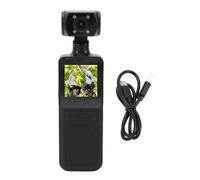 KIMISS Caméra d'action 4K, Caméra de Sport Anti-secousse avec écran HD de 1,31 Pouces avec Objectif Rotatif à 180 Degrés, Pince Arrière à Trou de Vis de 1/4 Pouces pour Le Cyclisme en