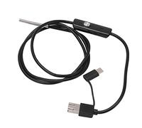 KIMISS Caméra d'inspection Endoscopique HD AN100-3.9 3,9 Mm avec Lumières LED - Endoscope pour Téléphone Portable pour Usage Automobile et Industriel (Cordon souple 1m)