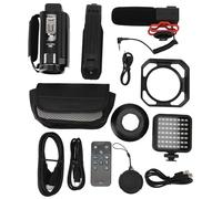 KIMISS Caméra Vidéo 5K Caméscope HD WiFi Caméra de Vlogging Numérique 56MP 18X IR Nocturne Anti-secousse avec Lumière de Remplissage pour Les Aventures en Plein Air