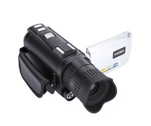 KIMISS Caméscope FHD 24MP 1080P avec Zoom Numérique 18X et écran Rotatif à 270° - Idéal pour Les Aventures de Voyage (Silver)