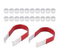 KIMISS Capuchon de Boulon 20pcs 19mm ome Couvercle de Capuchon de Boulon d'écrou de Roue Universel avec Outil de Retrait