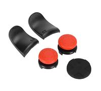 KIMISS Capuchon de e Poignée de Pouce 5 en 1, Couvercle de Joystick et Extension de Gâchette L2/R2 pour Contrôleur, Contrôle et Confort Améliorés (rouge)