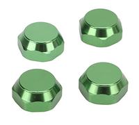 KIMISS Capuchons de Montage en Alliage d'aluminium, écrou de Roue Hexagonal de 17mm, pour Voiture 1/8 RC, Accessoires de Mise à Niveau, Haute Performance, 4 Pièces (Green)