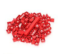 KIMISS Capuchons de Touches Colorés en PBT, Design Ergonomique, pour Clavier Mécanique à Huile, pour 108 Touches de Jeu Vidéo (Rouge)