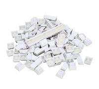 KIMISS Capuchons de Touches Colorés en PBT, Design Ergonomique, pour Clavier Mécanique à Huile, pour 108 Touches de Jeu Vidéo (White)
